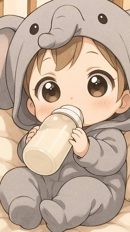 ai character: cute baby background