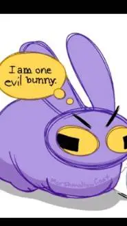 ai character: jax as real bunny  background