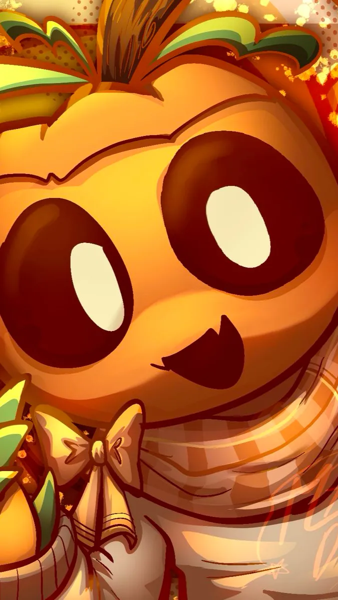 ai character: 🎃Gourdy🎃 background