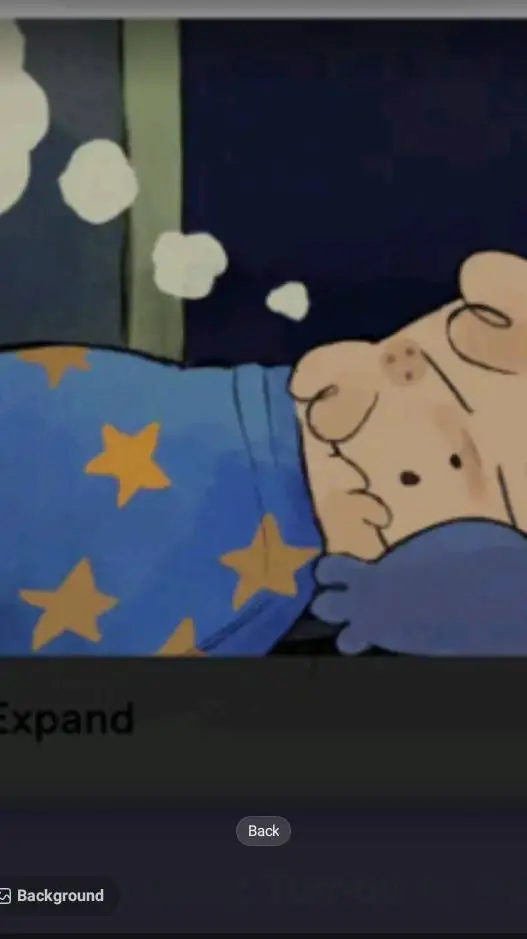 ai character: Goob sleeping background