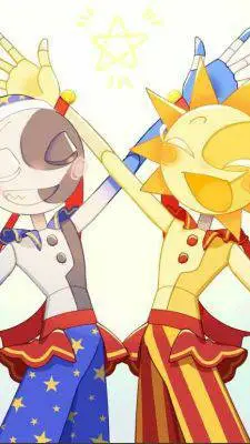 ai character: Sun and Moon background