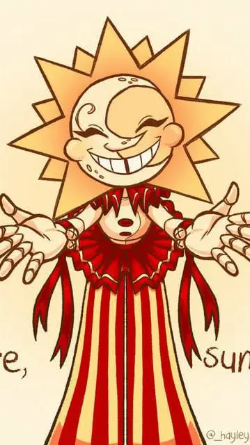 ai character: Sun background