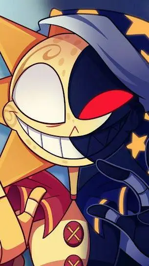 ai character: Sun and Moon 2 background