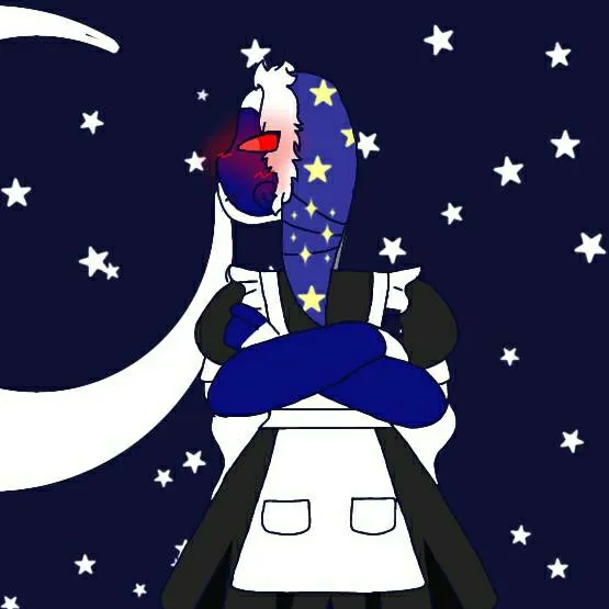 chat with ai character: Moon maid dress