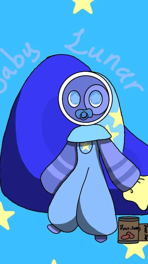 ai character: Lunar Baby background