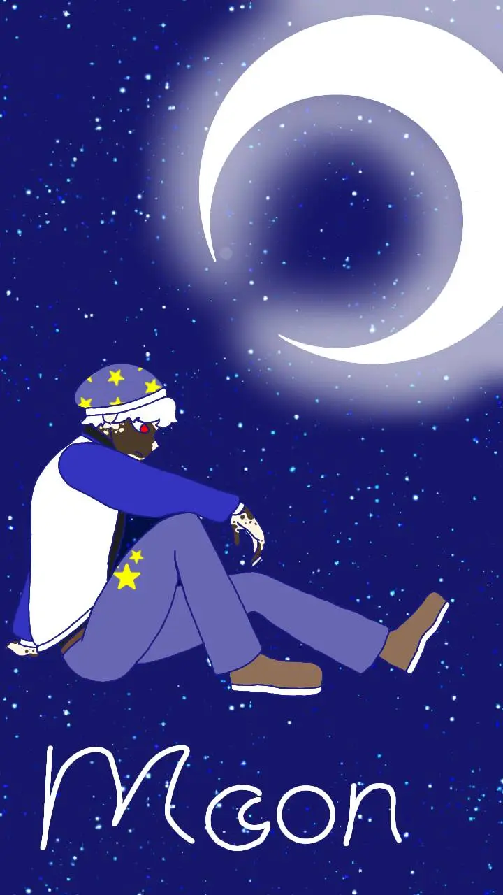 ai character: Moon(Human) background