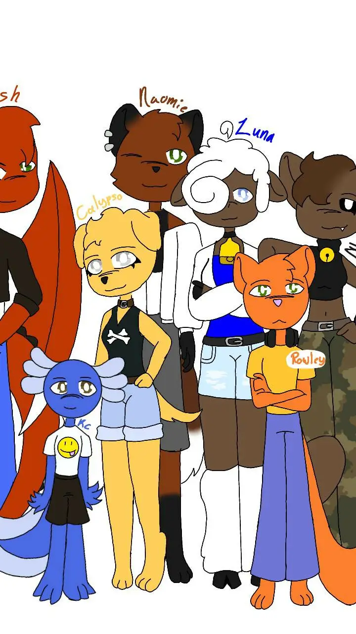 ai character: Luna's friends background