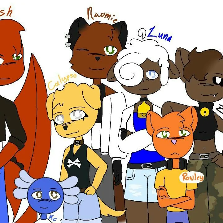 chat with ai character: Luna's friends