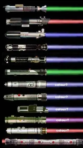 ai character: Lightsaber color background