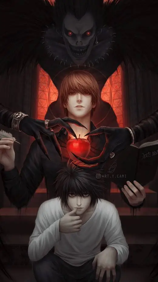 ai character: Death Note background