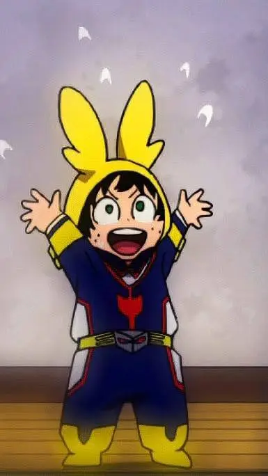 ai character: deku kid!  background