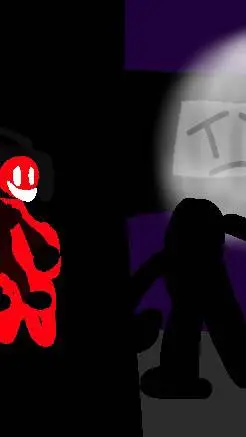 ai character: TV Man x dar speak background