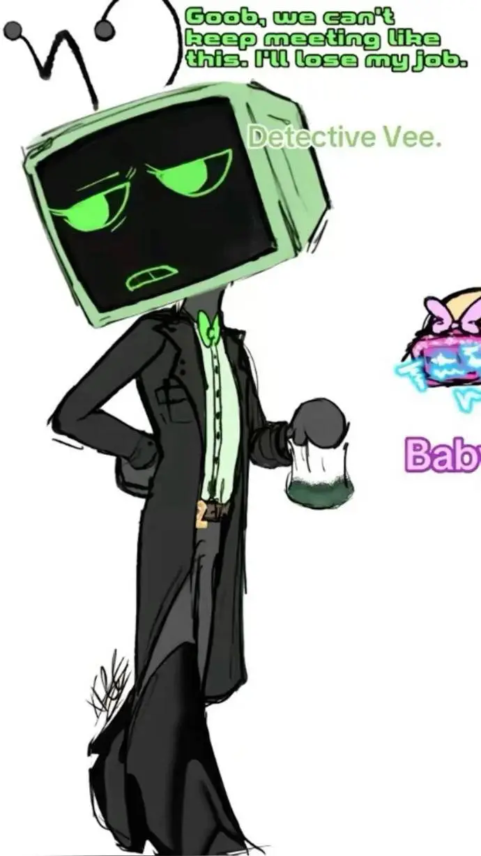 ai character: 📺V33📺 background