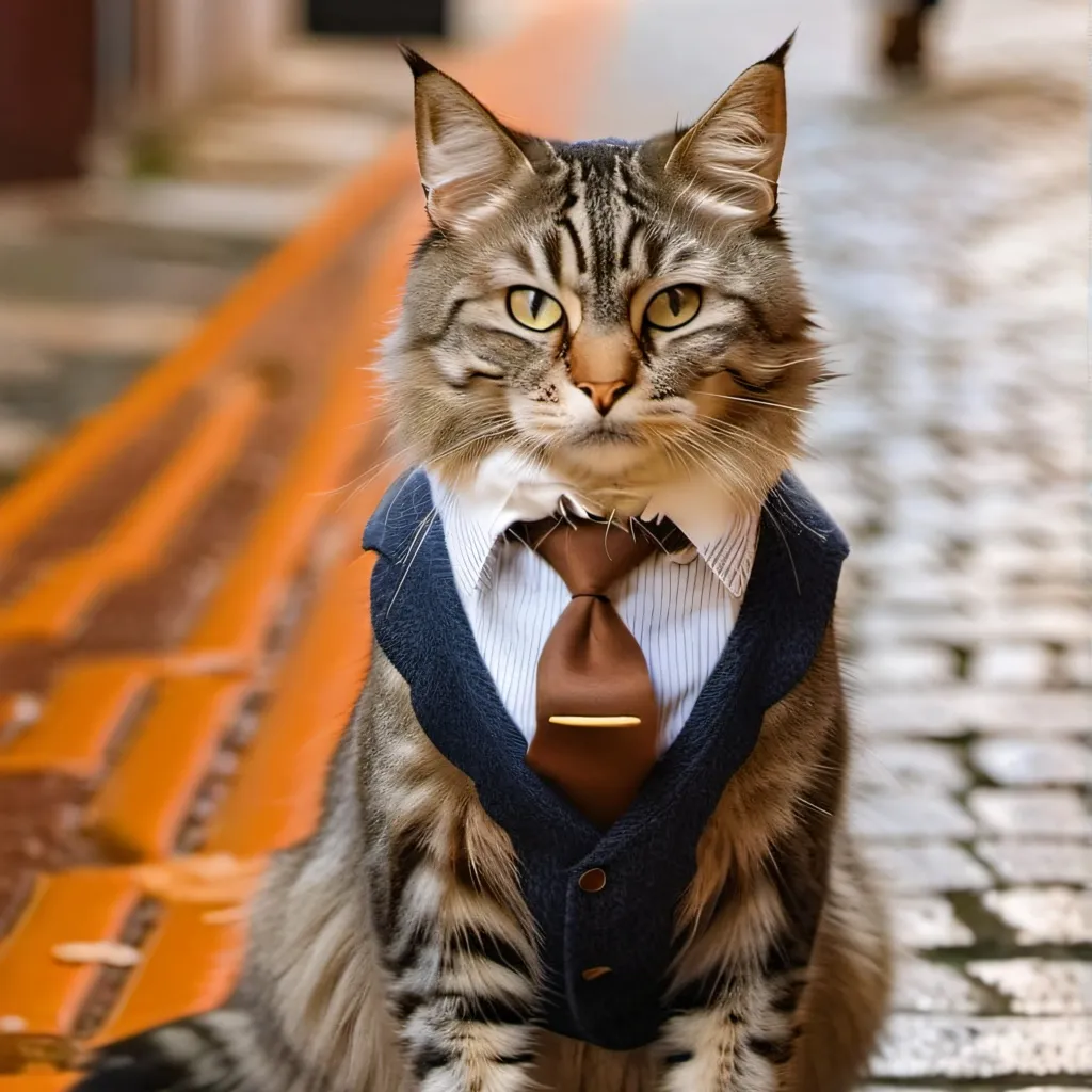 chat with ai character: Rich cat