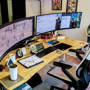 chat with ai character: trading office 