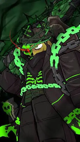 ai character: Hacklord 1x4 background