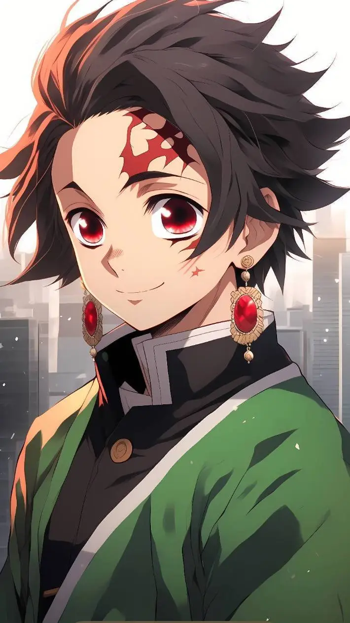 ai character: Tanjiro Kamado background