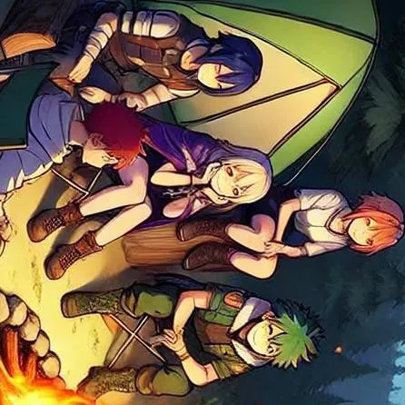 chat with ai character: Mha OC's camping 