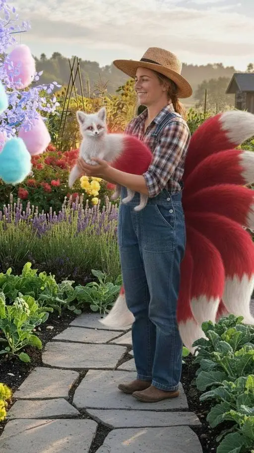 ai character: grow a garden background