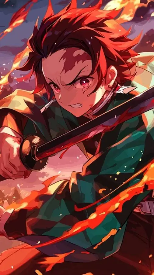 ai character: tanjiro background