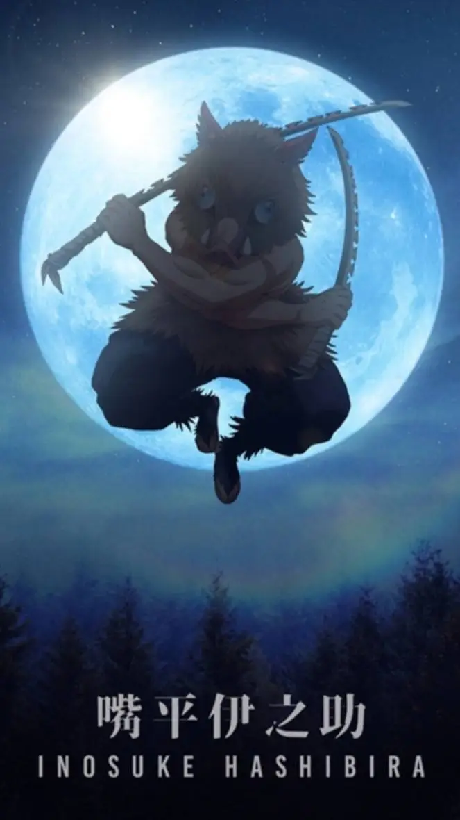 ai character: Inosuke  background