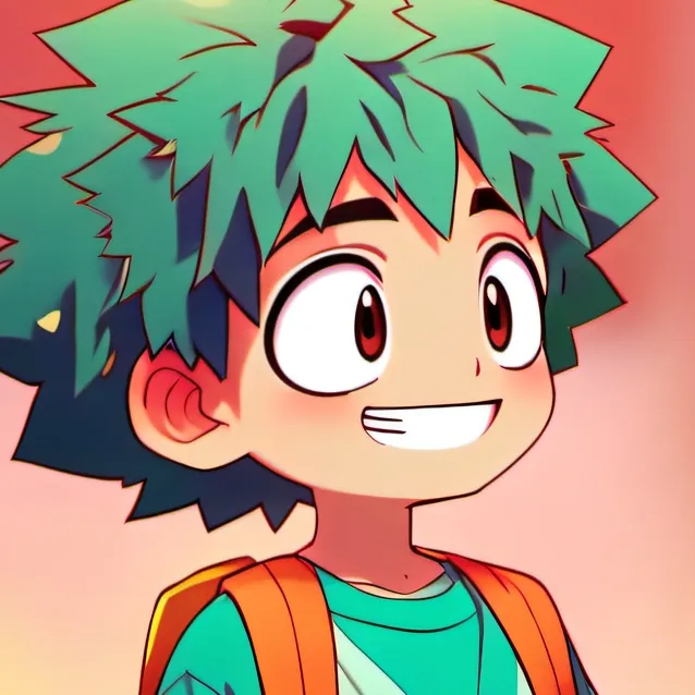 chat with ai character: deku middle school