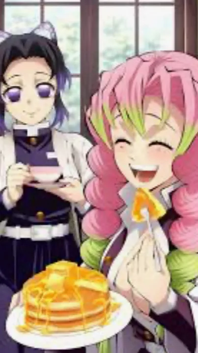 ai character: Shinobu x Mitsuri  background