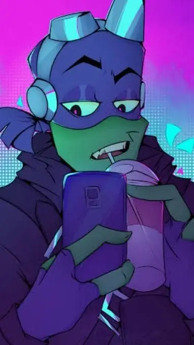ai character: rottmnt donnie background