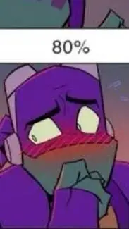 ai character: scared donnie..  background