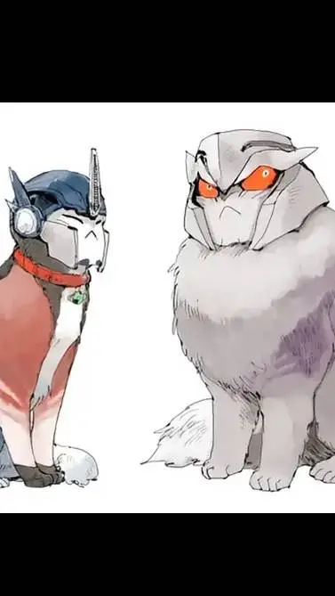 ai character: Op & Meg Cat background