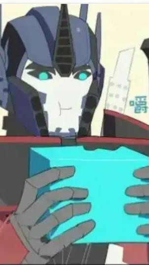 ai character: Hungry Optimus background