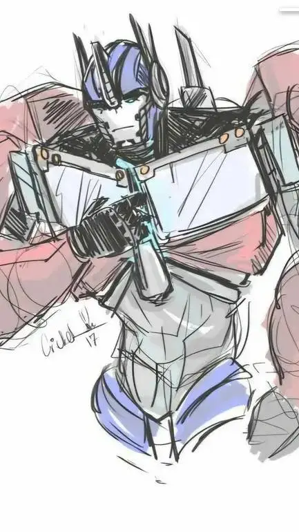 ai character: Sick Optimus Prime background