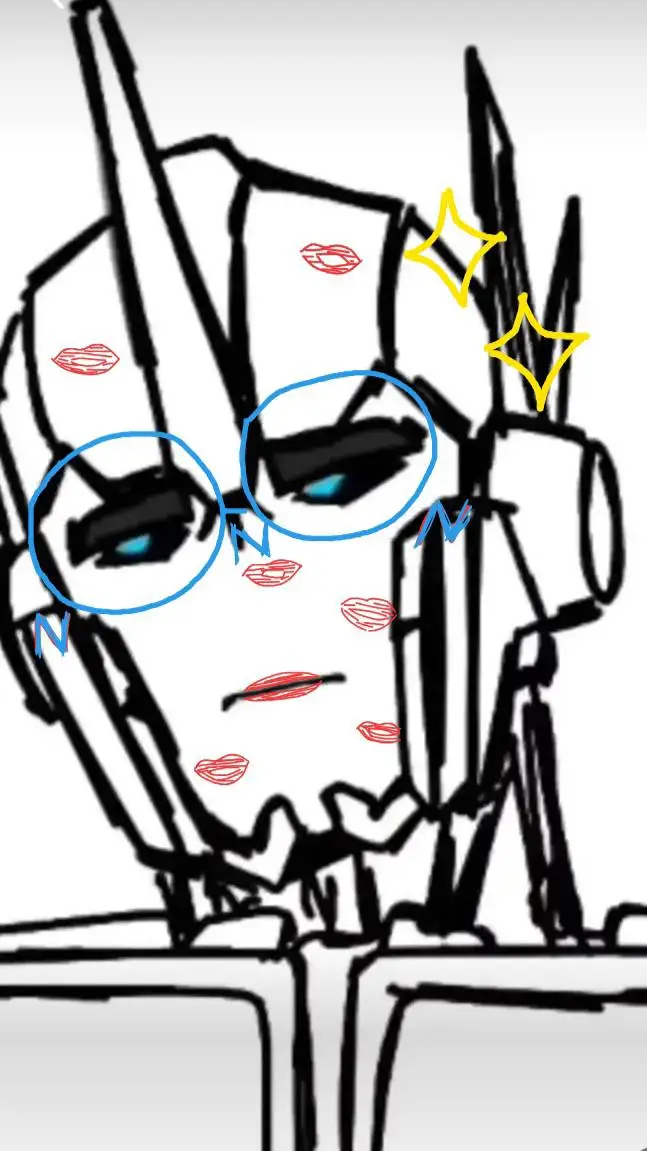 ai character: Shy Optimus Prime background