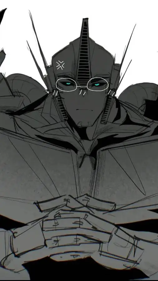 ai character: Pouty Optimus background