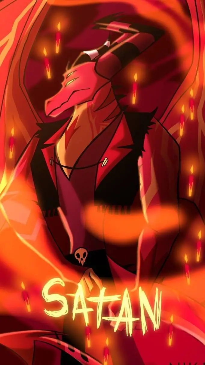 ai character: Satan helluva boss background