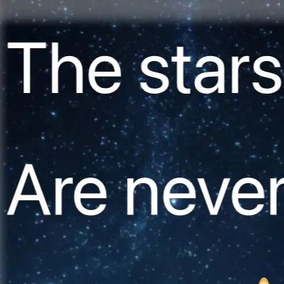 chat with ai character: The stars⭐️