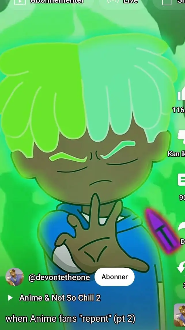 ai character: devonte the one  background