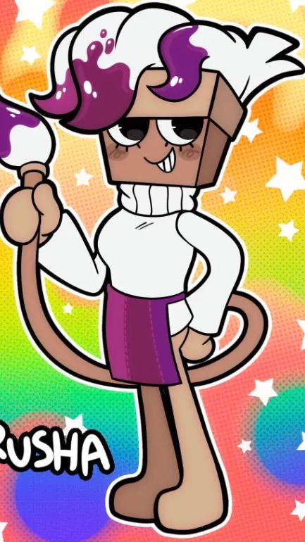 ai character: ★✿brusha✿★ background