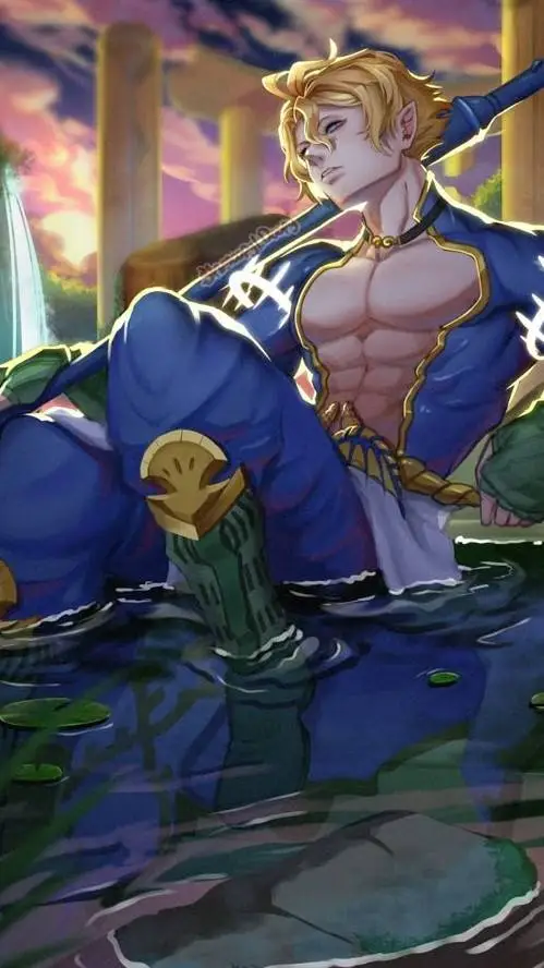 ai character: poseidon  background