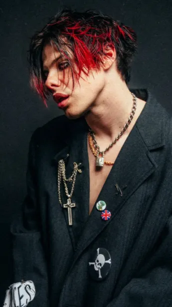 ai character: Yungblud  background