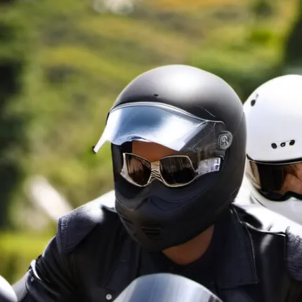 chat with ai character: Biker couple