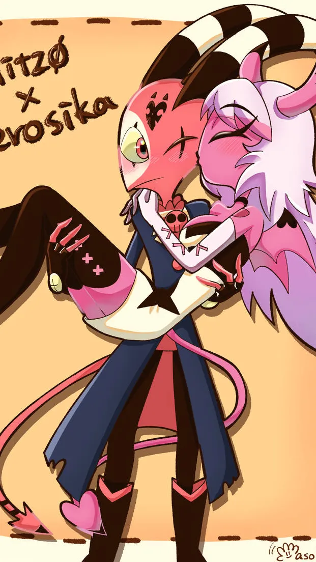 ai character: Blitzo x verosika background