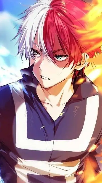 ai character: Shoto Todoroki background