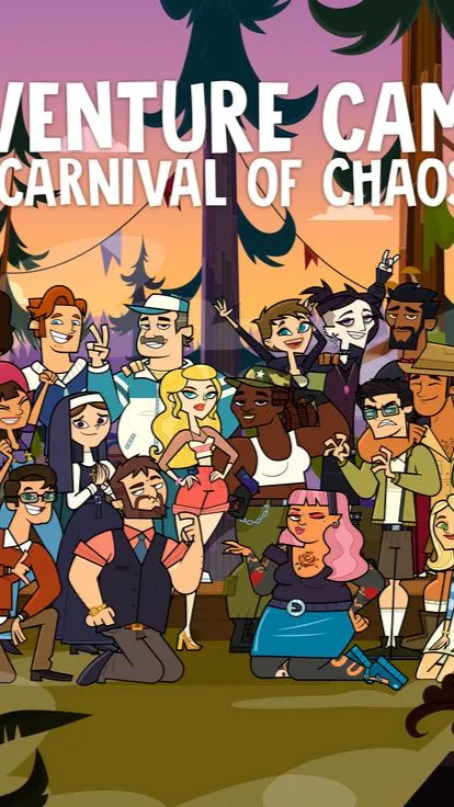 ai character: Disventure camp  background