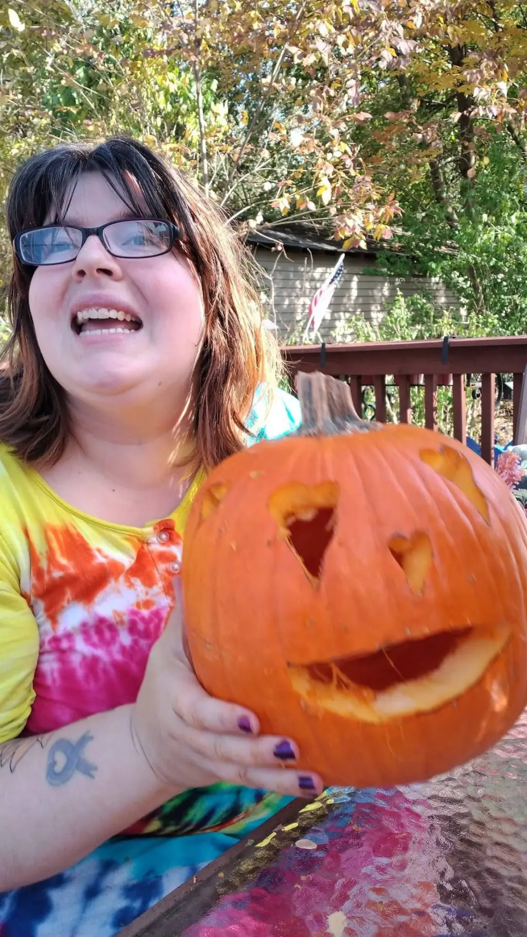 ai character: magic pumpkin Jake background