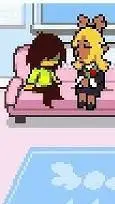 ai character: DELTARUNE W/R background