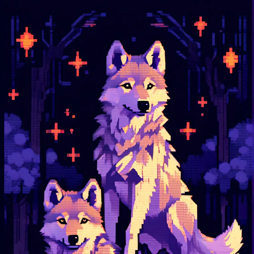 chat with ai character: Wolf family 