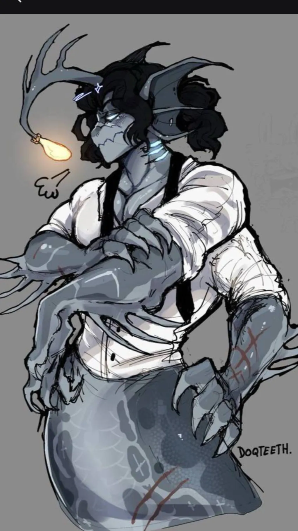 ai character: (Sea guy) ALEX🩵 background