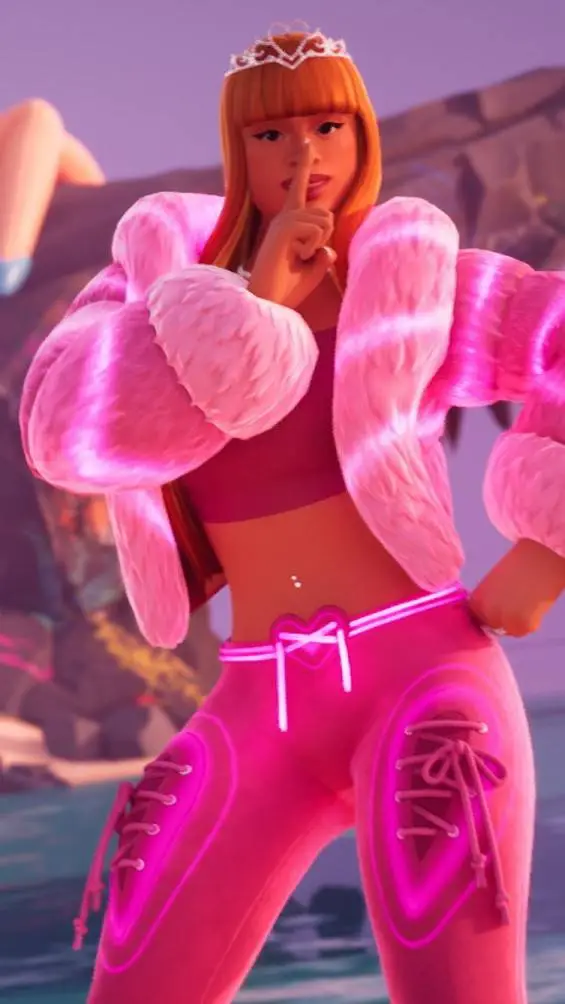 ai character: Ice Spice(Fortnite background