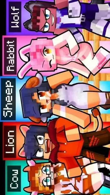 ai character: Aphmau farm animal background